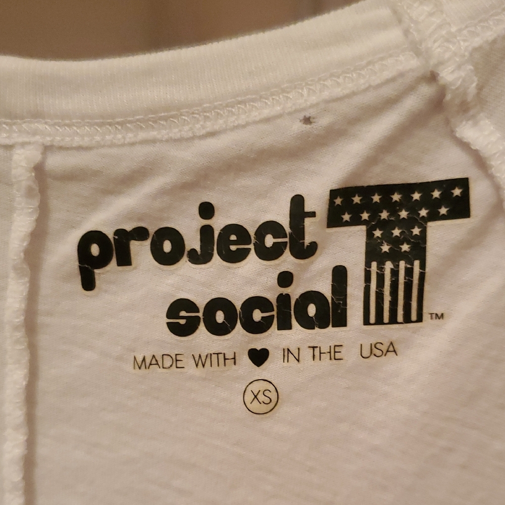 Project Social T White Sweatshirt - Picture 2 of 6